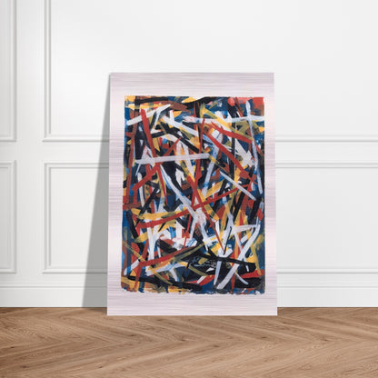 Brushstrokes - Sol LeWitt Brushed Aluminum Print - 70x100 cm / 28x40 inches | Sol LeWitt Aluminum Print | Sol LeWitt Prints