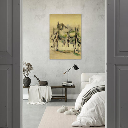 Trees - Paul Cézanne Brushed Aluminum Print - 70x100 cm / 28x40 inches | Paul Cézanne Aluminum Print | Paul Cézanne Prints