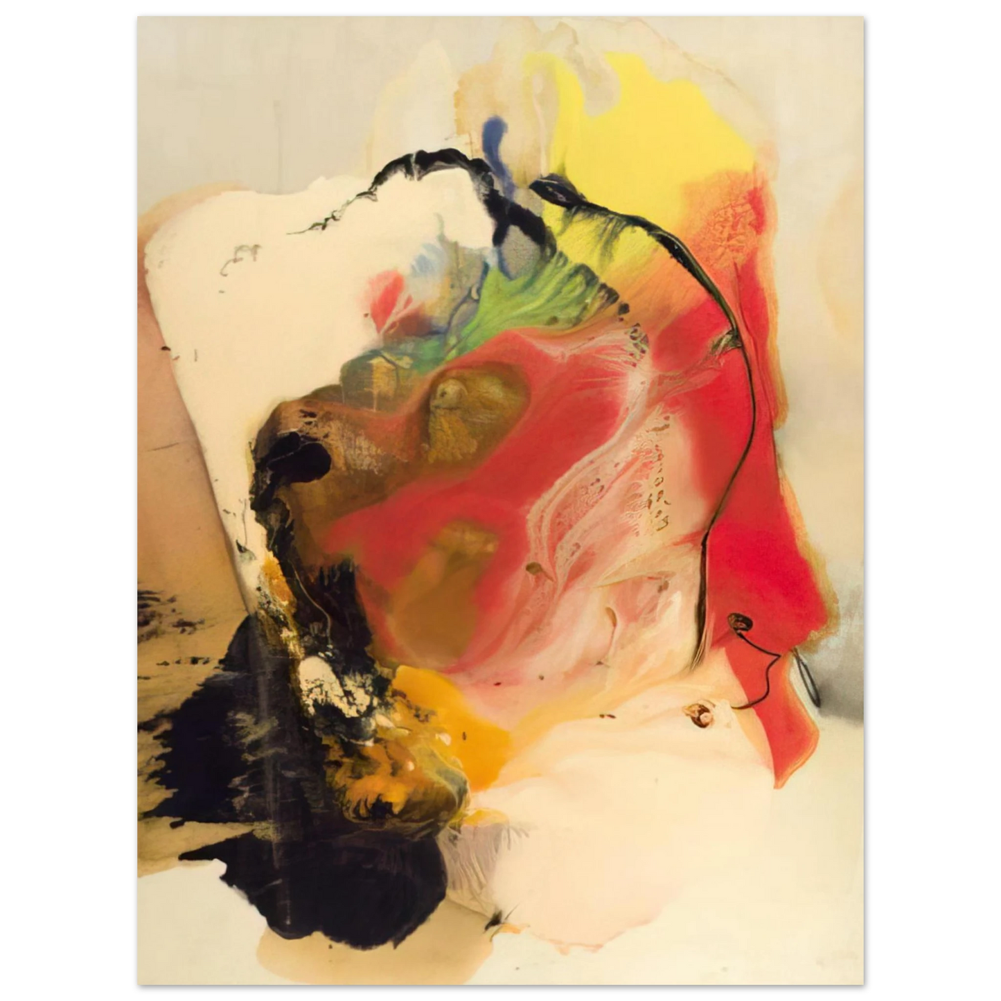 Paul Jenkins - Pompey s Head  75x100 cm / 30x40inches Fine Art Poster