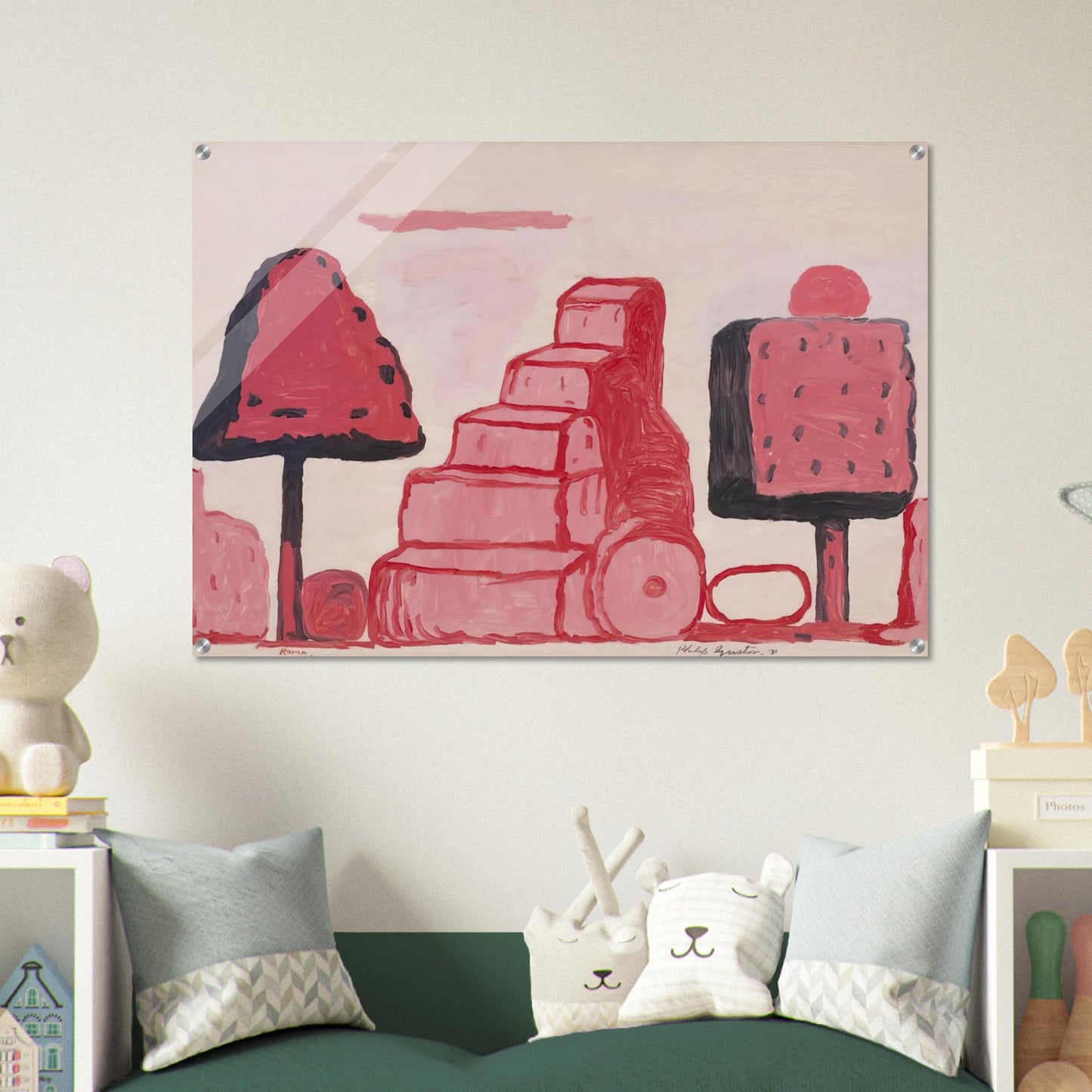 BOX TREE ROME - Philip Guston Acrylic Print - 70x100 cm / 28x40″ inches