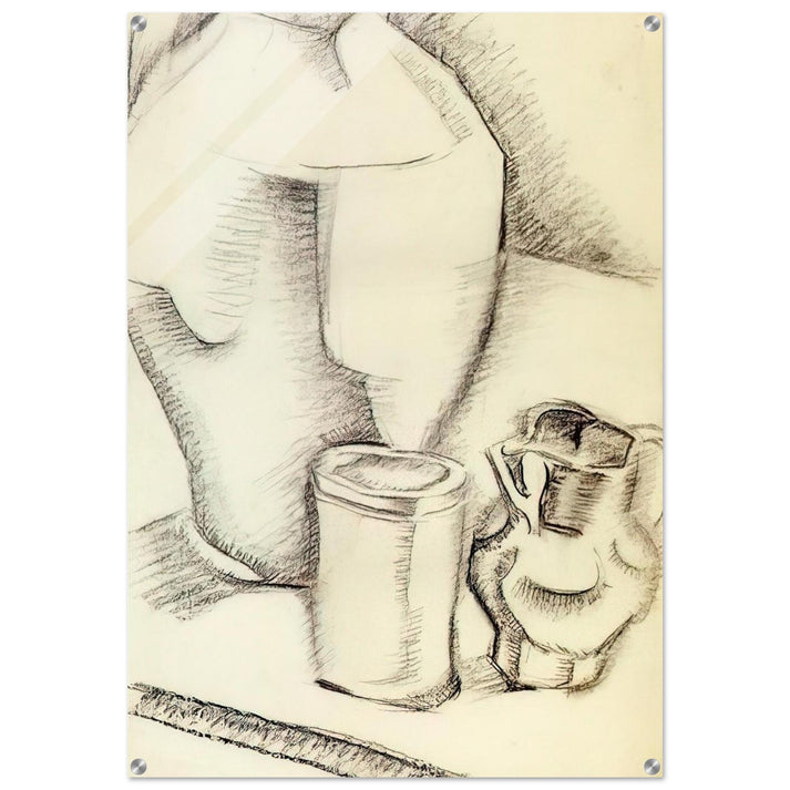 STILL LIFE WITH GOBLET - Juan Gris Acrylic Print - 70x100 cm / 28x40″ inches