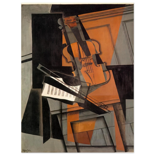 Juan Gris - THE VIOLIN 1916  75x100 cm / 30x40inches Fine Art Poster