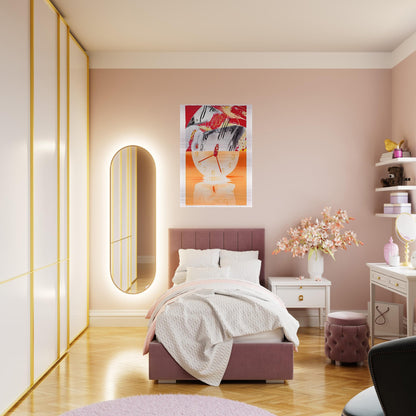 Hole in the Center of the Clock - James Rosenquist Brushed Aluminum Print - 70x100 cm / 28x40 inches | James Rosenquist Aluminum Print | James Rosenquist Prints