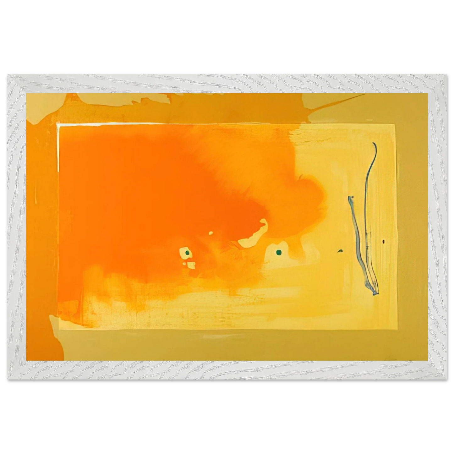 Helen Frankenthaler - Bilbao - 1998 Wall art - 60x80 cm / 24x32 inches - Premium Wooden Framed Poster With Fine Art Paper-canvas - Black frame