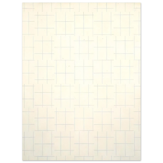 Francois Morellet - Two Warps and Wefts of Short Lines 0Ã‚Â° 90Ã‚Â° - 1956  75x100 cm / 30x40inches Fine Art Poster