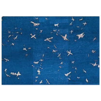 AEREI - Alighiero Boetti Brushed Aluminum Print - 70x100 cm / 28x40 inches | Alighiero Boetti Aluminum Print | Alighiero Boetti Prints