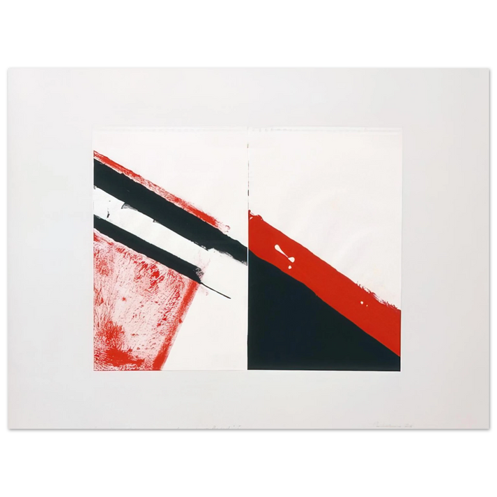 Blinky Palermo - WHO KNOWS THE BEGINNING AND WHO KNOWS THE END I 1976  75x100 cm / 30x40inches Fine Art Poster