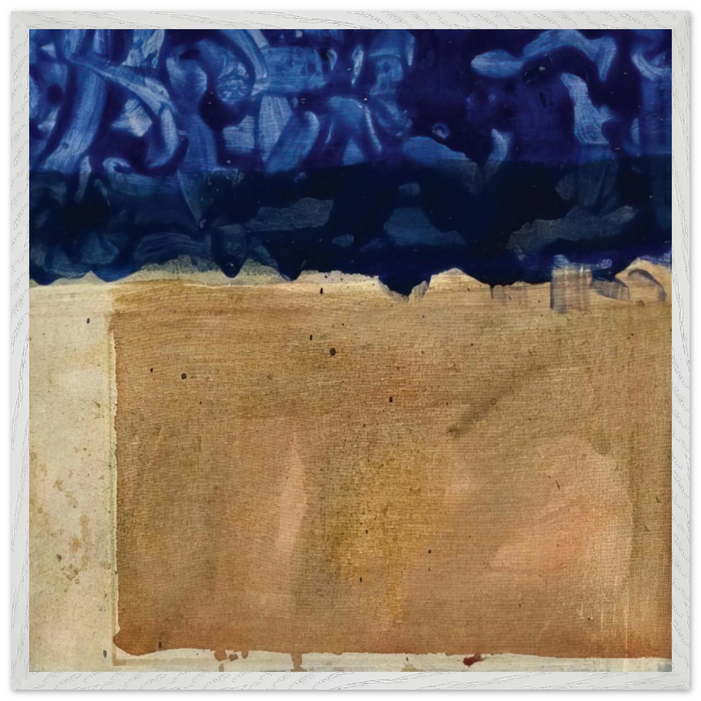 Helen Frankenthaler - Shoreline - 1952 Wall art - 60x80 cm / 24x32 inches - Premium Wooden Framed Poster With Fine Art Paper-canvas - Wood frame