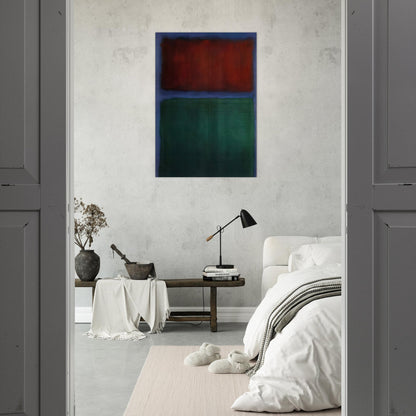 Earth and Green - 1955 - Mark Rothko Brushed Aluminum Print - 70x100 cm / 28x40 inches | Mark Rothko Aluminum Print | Mark Rothko Prints