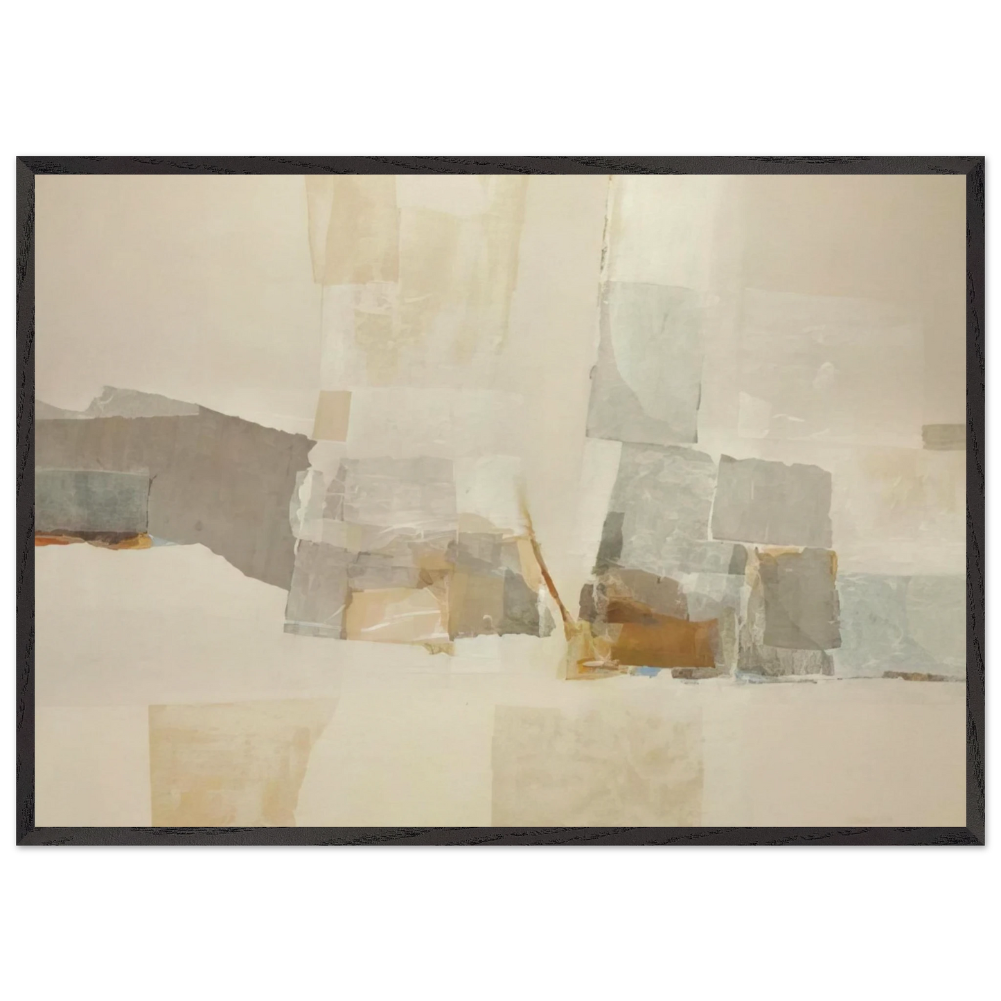 Untitled - 1970 N13 - Kenzo Okada 70x100 cm / 28x40 inches Framed Art Print – Black Wooden Frame