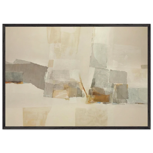 Untitled - 1970 N13 - Kenzo Okada 70x100 cm / 28x40 inches Framed Art Print – Black Wooden Frame