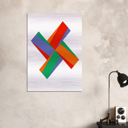 Aus Portfolio Kinderstern - 1989 - Max Bill Brushed Aluminum Print - 70x100 cm / 28x40 inches | Max Bill Aluminum Print | Max Bill Prints