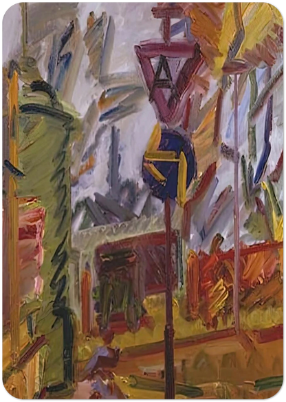 PARK VILLAGE By Frank Auerbach Pack of 10 Post Cards | Frank Auerbach Post Cards | A6 (10.5 x 14.8 cm) - 4.1 x 5.8 inches