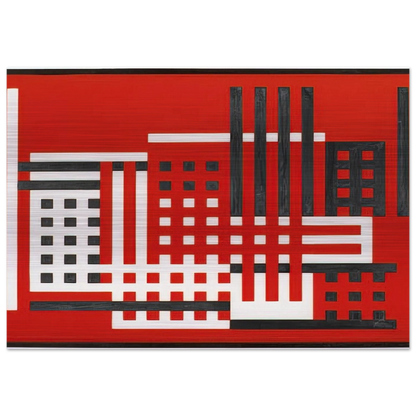 FACTORY 1925 - Josef Albers Brushed Aluminum Print - 70x100 cm / 28x40 inches | Josef Albers Aluminum Print | Josef Albers Prints