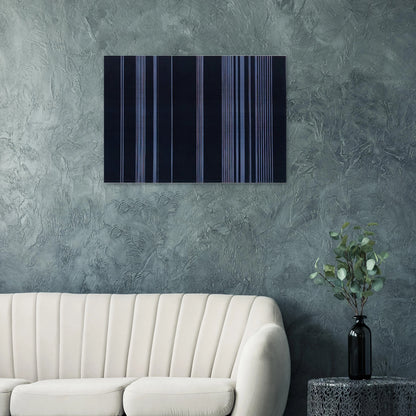 Night Patrol - 1975 - Gene Davis Brushed Aluminum Print - 70x100 cm / 28x40 inches | Gene Davis Aluminum Print | Gene Davis Prints