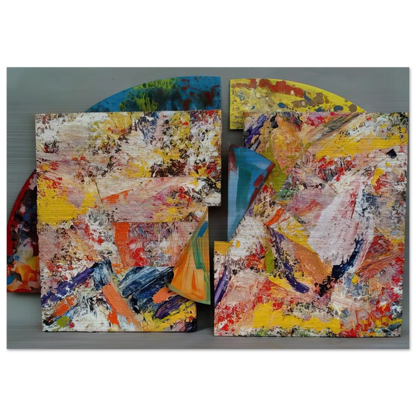 Pearlie - Sam Gilliam Brushed Aluminum Print - 70x100 cm / 28x40 inches | Sam Gilliam Aluminum Print | Sam Gilliam Prints