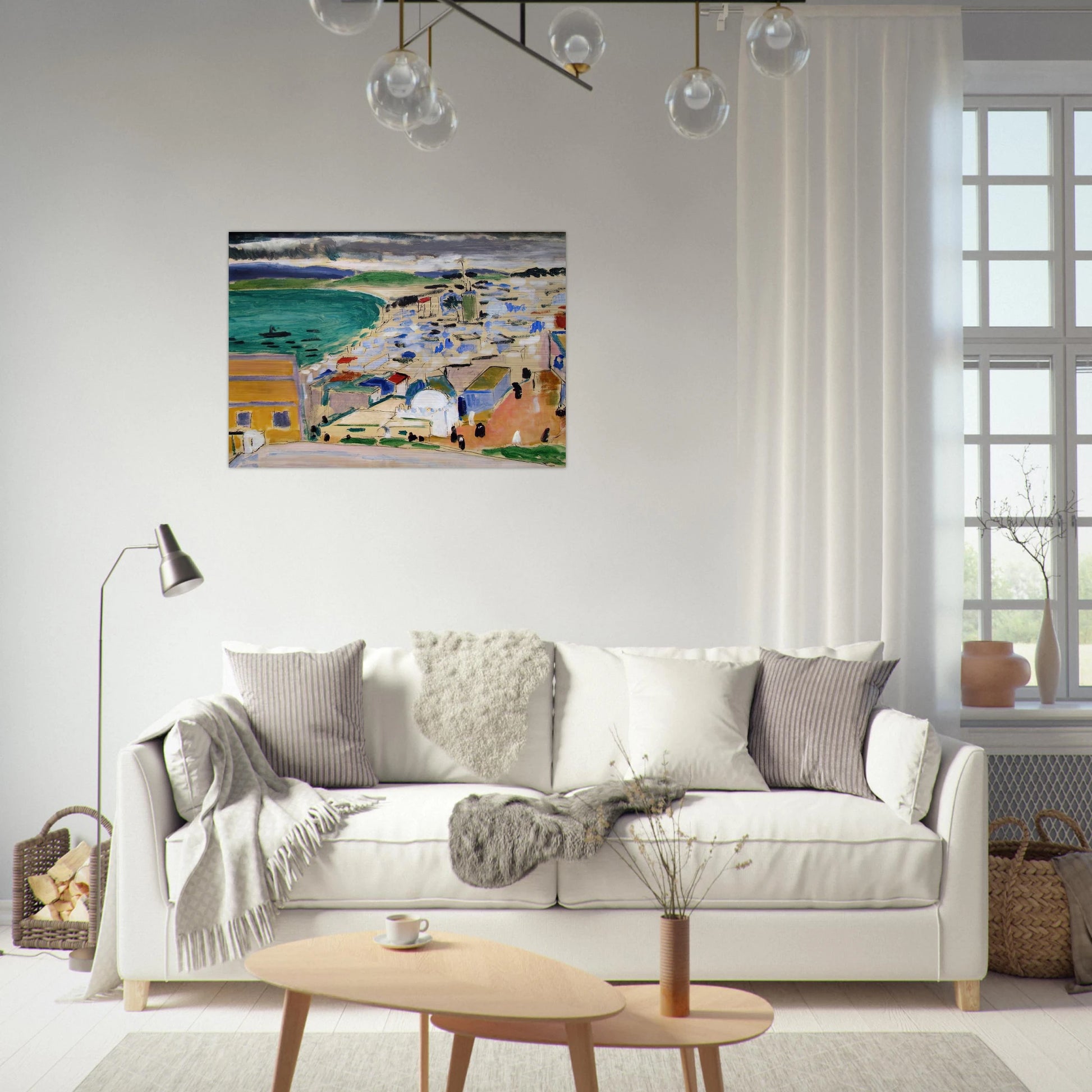 THE BAY OF TANGIER 1912 - Henri Matisse Brushed Aluminum Print - 70x100 cm / 28x40 inches | Henri Matisse Aluminum Print | Henri Matisse Prints