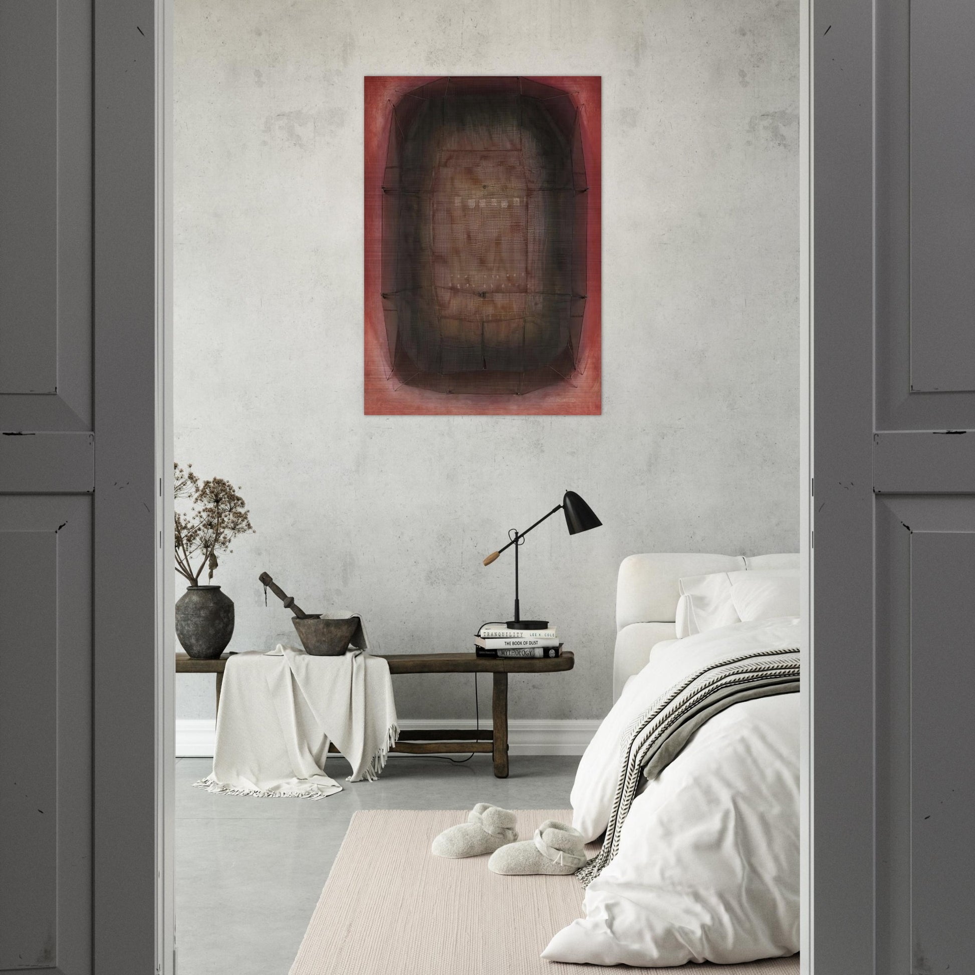 Espejo Púrpura - Art Informel - Manuel Rivera Brushed Aluminum Print - 70x100 cm / 28x40 inches | Manuel Rivera Aluminum Print | Manuel Rivera Prints