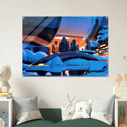 Syd Mead - Syd Mead Acrylic Print - 70x100 cm / 28x40″ inches