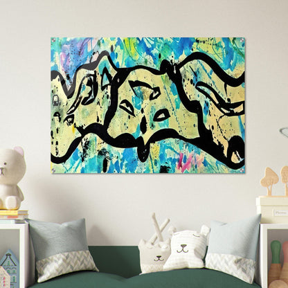Untitled  Variant F  - Sam Francis Acrylic Print - 70x100 cm / 28x40″ inches | Sam Francis Wall Art | Sam Francis Prints