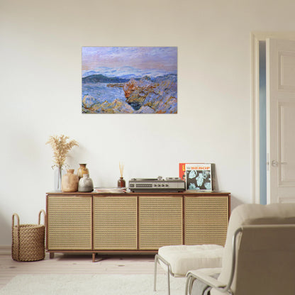 The Gulf Juan at Antibes - claude monet Brushed Aluminum Print - 70x100 cm / 28x40 inches | claude monet Aluminum Print | claude monet Prints