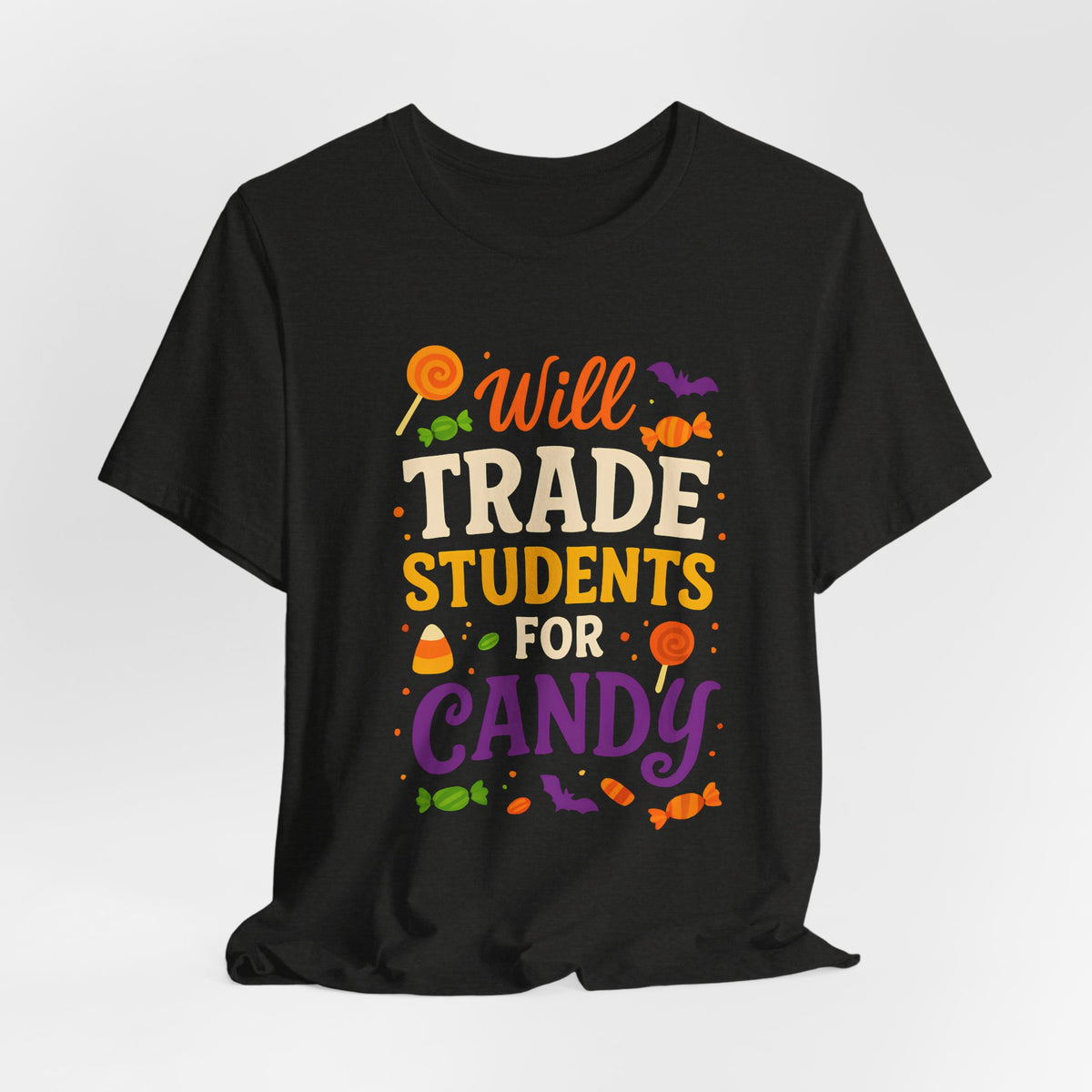 "Échange Élèves Contre Bonbons Prof Mignonne Déguisement Halloween T-Shirt"