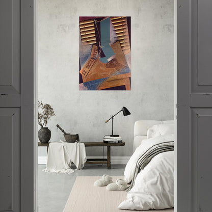 THE SUNBLIND 1914 - Juan Gris Brushed Aluminum Print - 70x100 cm / 28x40 inches | Juan Gris Aluminum Print | Juan Gris Prints