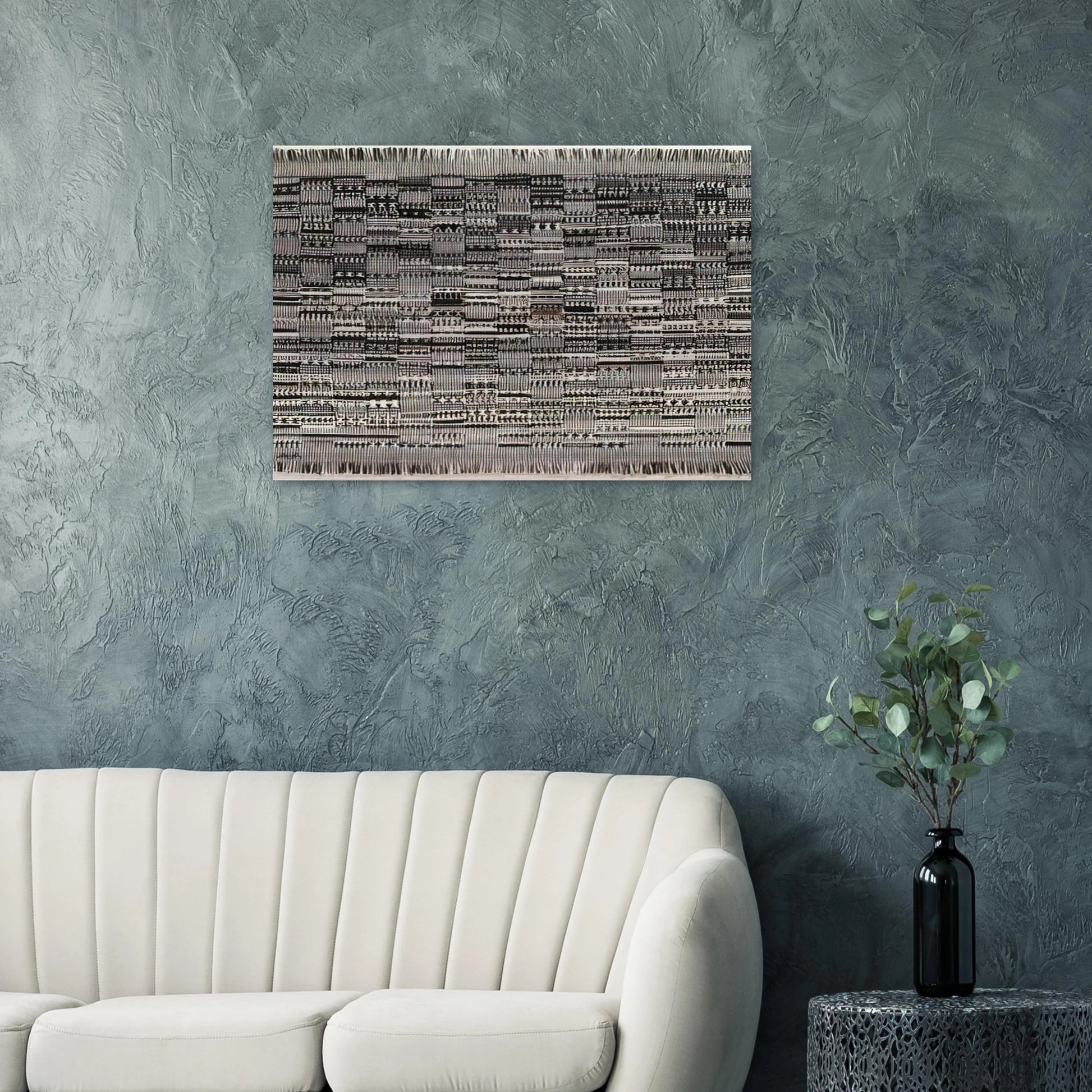 OPEN LETTER 1958 - Anni Albers Brushed Aluminum Print - 70x100 cm / 28x40 inches | Anni Albers Aluminum Print | Anni Albers Prints