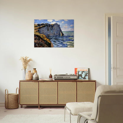 The Manneport - claude monet Brushed Aluminum Print - 70x100 cm / 28x40 inches | claude monet Aluminum Print | claude monet Prints