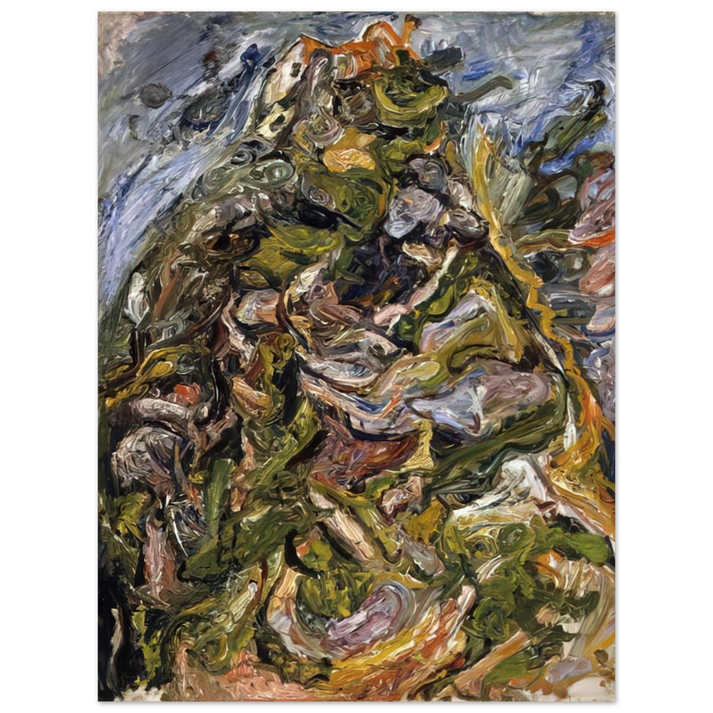 Chaim Soutine - HILL AT CERET 1921  75x100 cm / 30x40inches Fine Art Poster