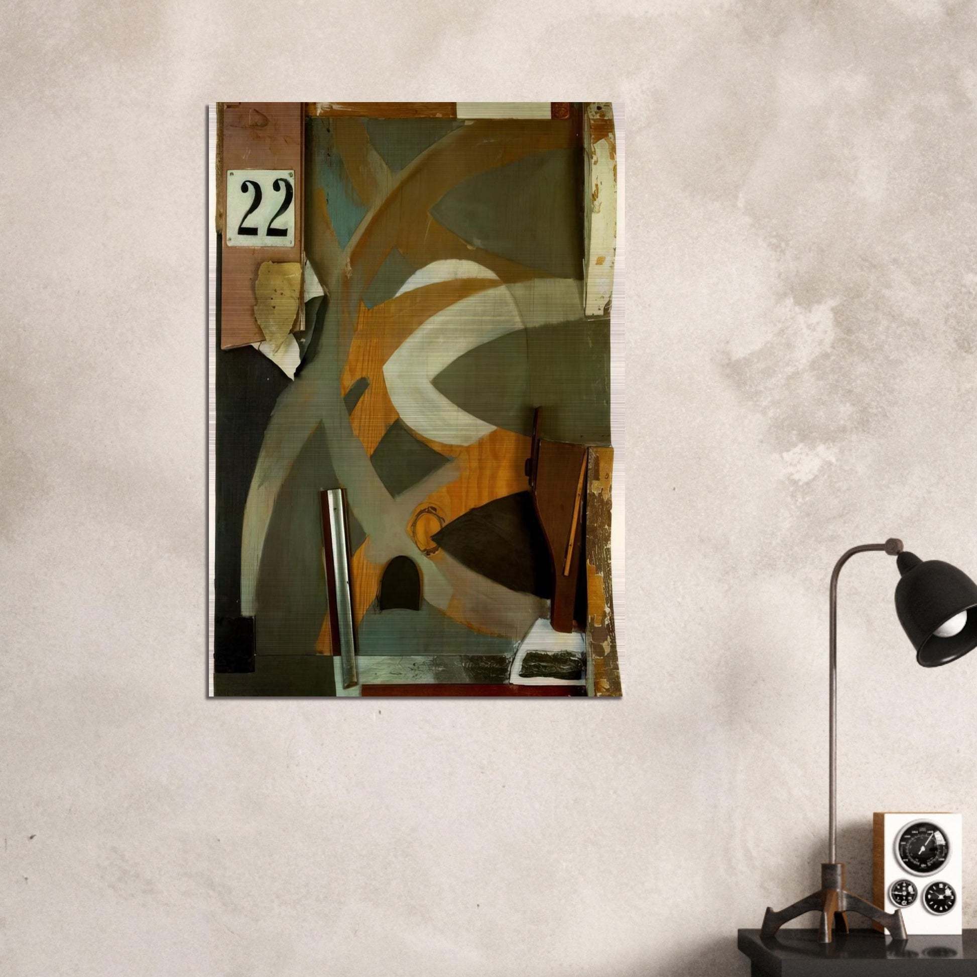 THE SPRING DOOR 1938 - Kurt Schwitters Brushed Aluminum Print - 70x100 cm / 28x40 inches | Kurt Schwitters Aluminum Print | Kurt Schwitters Prints
