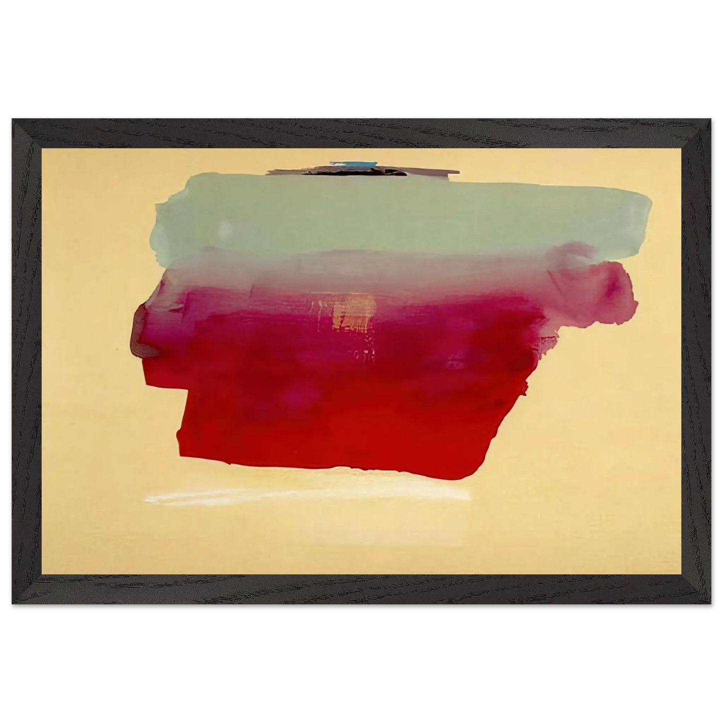 Helen Frankenthaler - Robinson s Wrap - 1974 Wall art - 15x20 cm / 6x8 Inches - Premium Wooden Framed Poster With Fine Art Paper - White frame