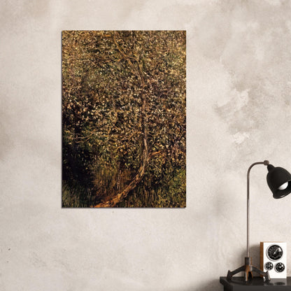 Apple Trees in Blossom by the Water - claude monet Brushed Aluminum Print - 70x100 cm / 28x40 inches | claude monet Aluminum Print | claude monet Prints