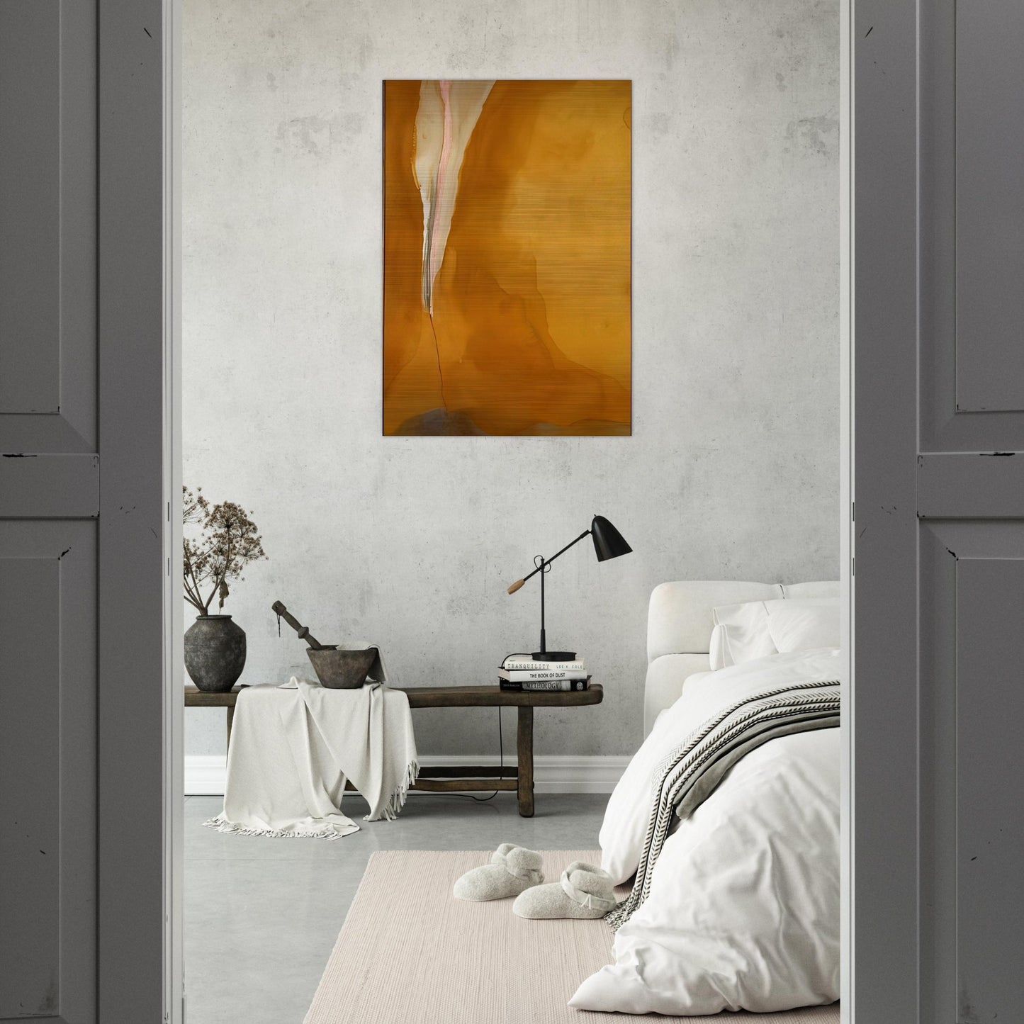 Coral Wedge - 1972 - Helen Frankenthaler Brushed Aluminum Print - 70x100 cm / 28x40 inches | Helen Frankenthaler Aluminum Print | Helen Frankenthaler Prints