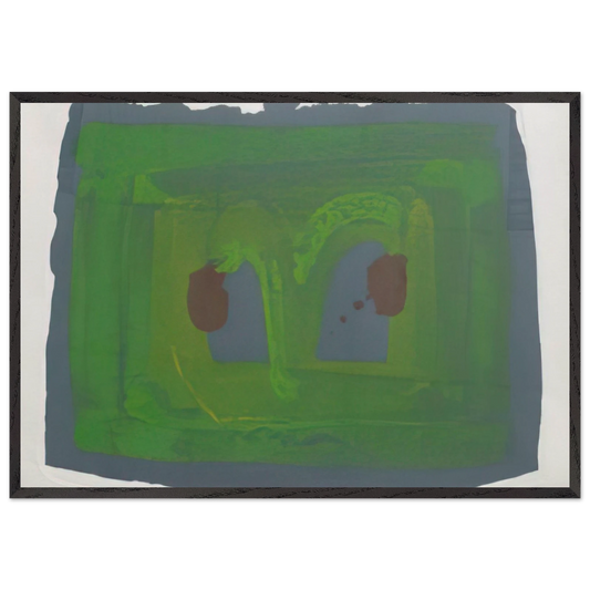 Lotus - 1980 - Howard Hodgkin 70x100 cm / 28x40 inches Framed Art Print – Black Wooden Frame