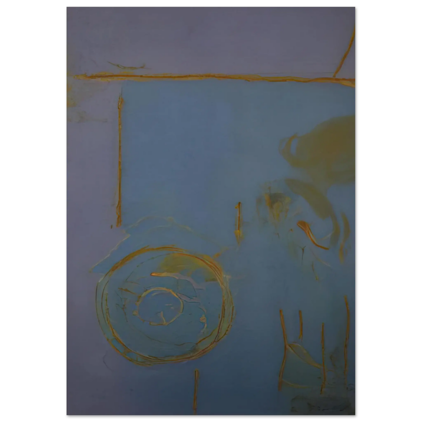 Helen Frankenthaler - Guadalupe - 1989 Wall art - 21x29.7 cm / 8x12" - Premium Wooden Framed Poster With Fine Art Paper - Wood frame