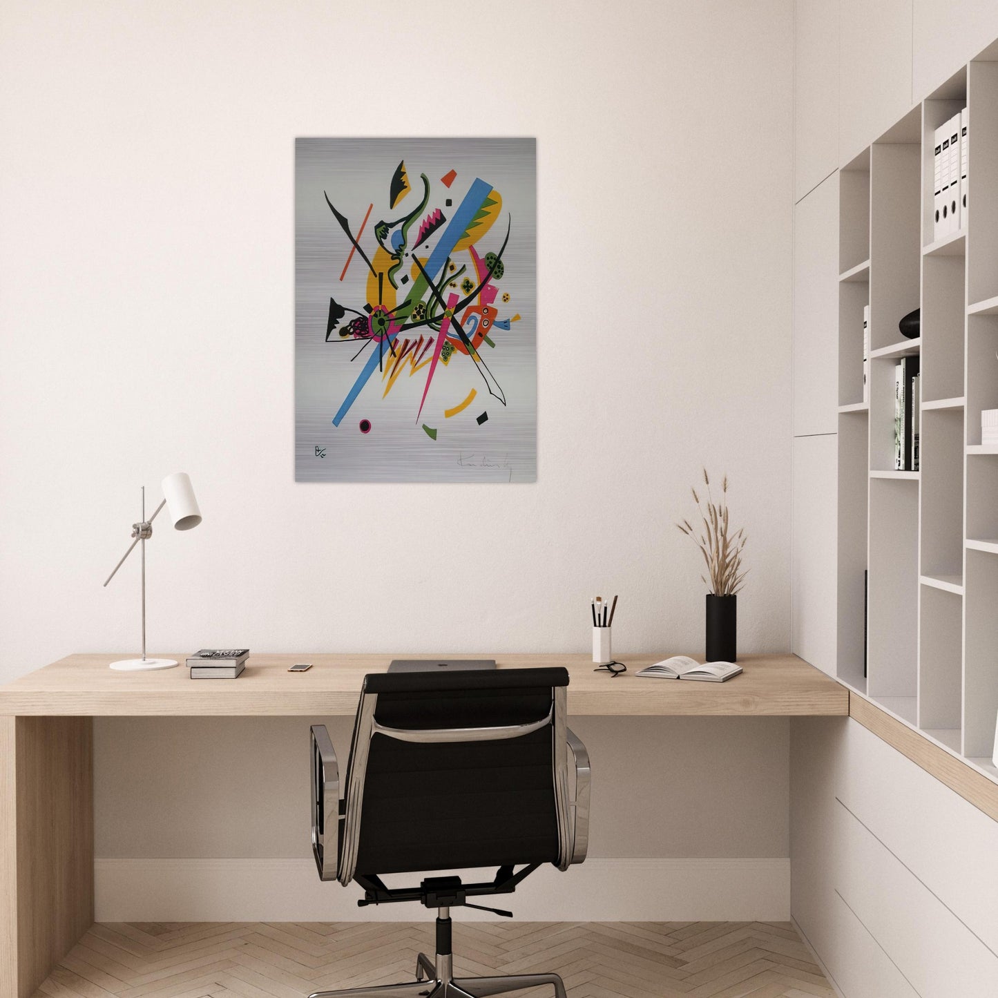 SMALL WORLDS 1922 - Wassily Kandinsky Brushed Aluminum Print - 70x100 cm / 28x40 inches | Wassily Kandinsky Aluminum Print | Wassily Kandinsky Prints