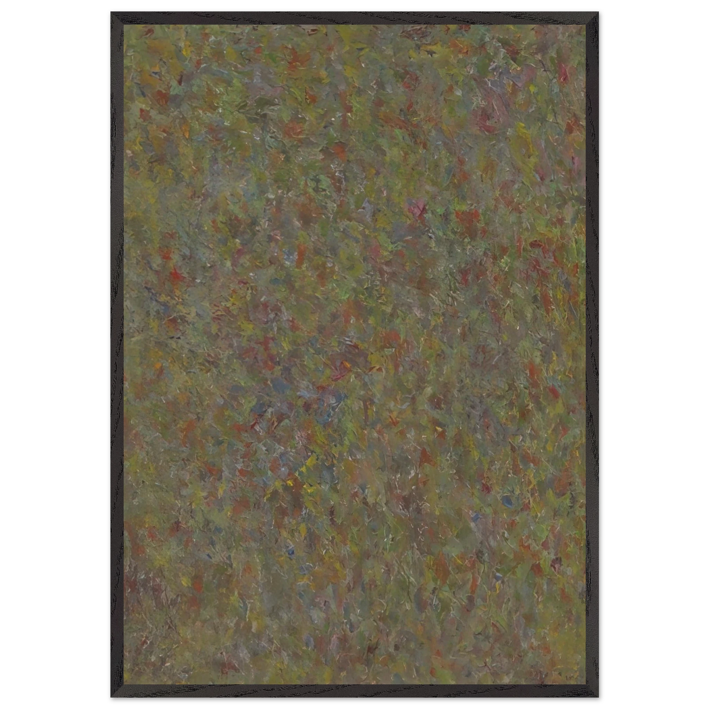 COMPOSITION 1963 - Milton Resnick 70x100 cm / 28x40 inches Framed Art Print – Black Wooden Frame