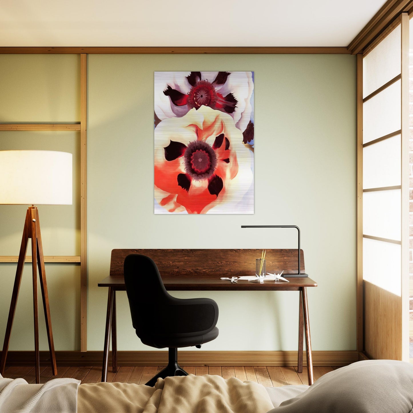 Poppies - Georgia O'Keeffe Brushed Aluminum Print - 70x100 cm / 28x40 inches | Georgia O'Keeffe Aluminum Print | Georgia O'Keeffe Prints