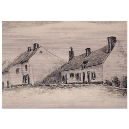 A Zandmennik house - Vincent van Gogh Brushed Aluminum Print - 70x100 cm / 28x40 inches | Vincent van Gogh Aluminum Print | Vincent van Gogh Prints