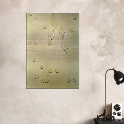 Leafage and Drops - Jean Arp Brushed Aluminum Print - 70x100 cm / 28x40 inches | Jean Arp Aluminum Print | Jean Arp Prints