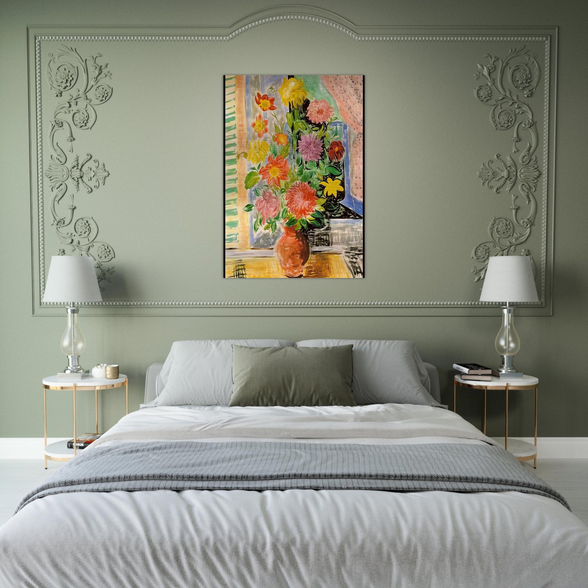 GRAND BOUQUET - Moise Kisling Brushed Aluminum Print - 70x100 cm / 28x40 inches | Moise Kisling Aluminum Print | Moise Kisling Prints