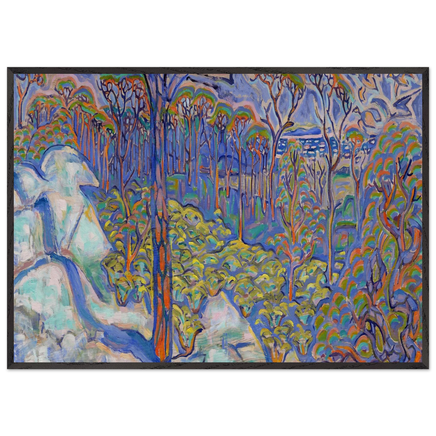 Walter Inglis Anderson - Walter Anderson Wall art - 70x100 cm / 28x40 inches - Premium Wooden Framed Poster With Fine Art Paper-canvas - Wood frame