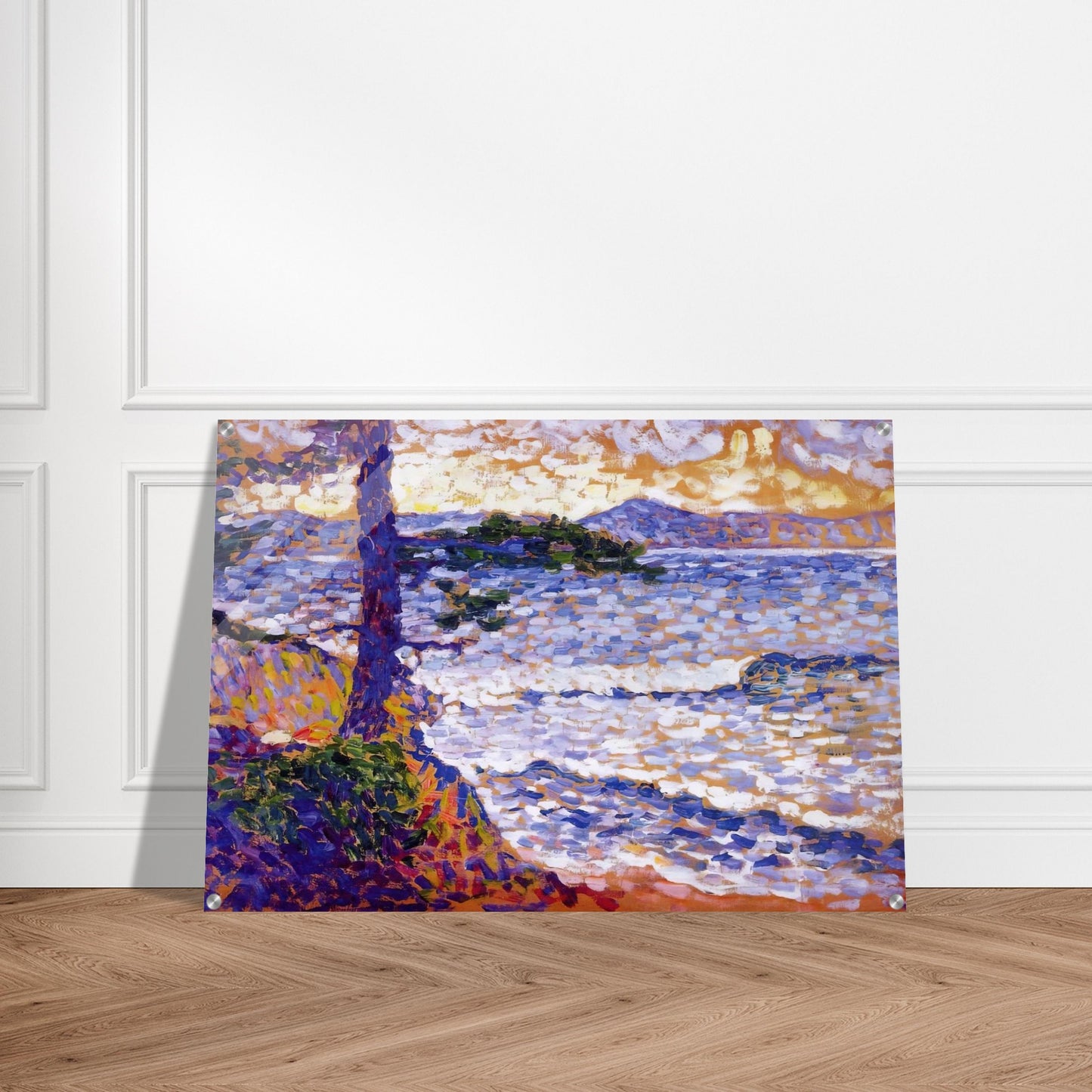 The Mediterranean Coast - Henri-Edmond Cross Acrylic Print - 70x100 cm / 28x40″ inches