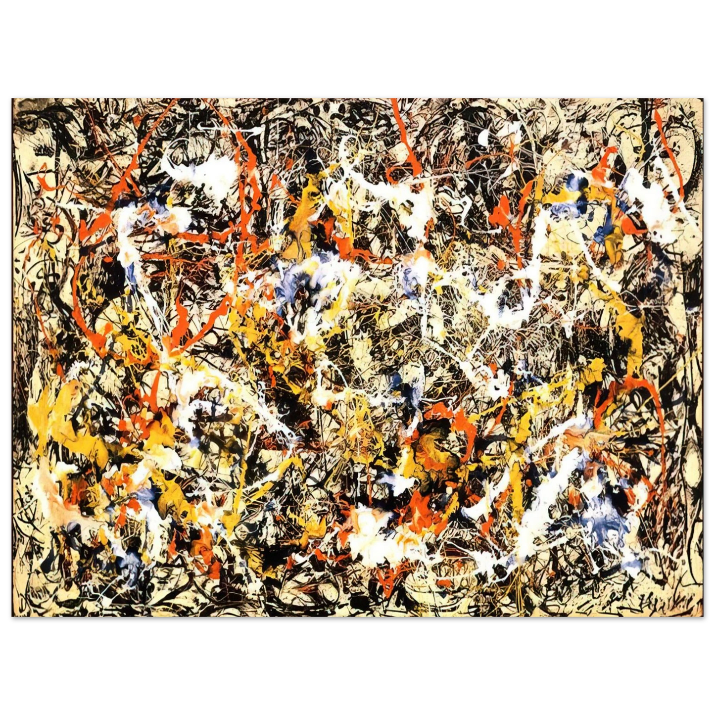 Jackson Pollock - CONVERGENCE 1952  75x100 cm / 30x40inches Fine Art Poster