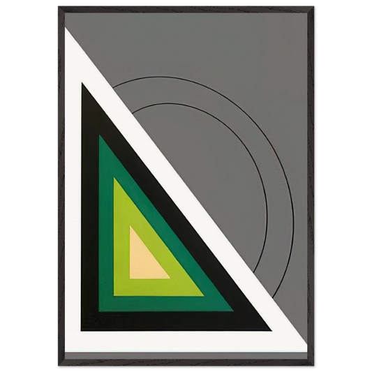 Untitled - Concretism N3 - Carmelo Arden Quin 70x100 cm / 28x40 inches Framed Art Print – Black Wooden Frame