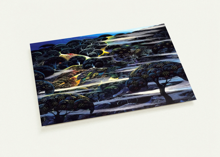 Garden of Eden By Eyvind Earle Pack of 10 Post Cards | Eyvind Earle Post Cards | A6 (10.5 x 14.8 cm) - 4.1 x 5.8 inches