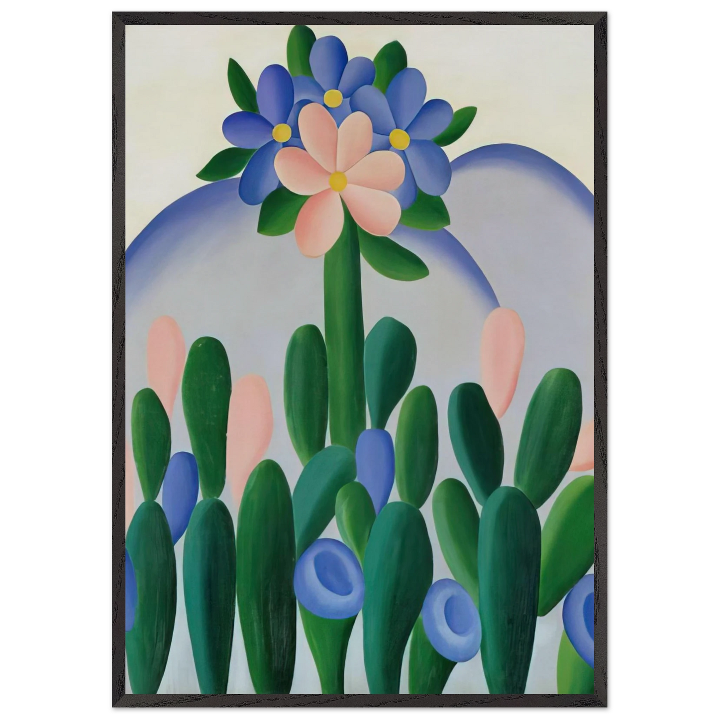 Manaca - Tarsila do Amaral 70x100 cm / 28x40 inches Framed Art Print – Black Wooden Frame