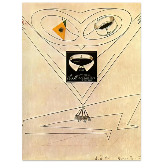 Max Ernst - Dancing Owl  75x100 cm / 30x40inches Fine Art Poster