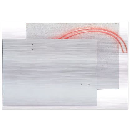 Guará's Eye - White - 1984 - Lygia Pape Brushed Aluminum Print - 70x100 cm / 28x40 inches | Lygia Pape Aluminum Print | Lygia Pape Prints